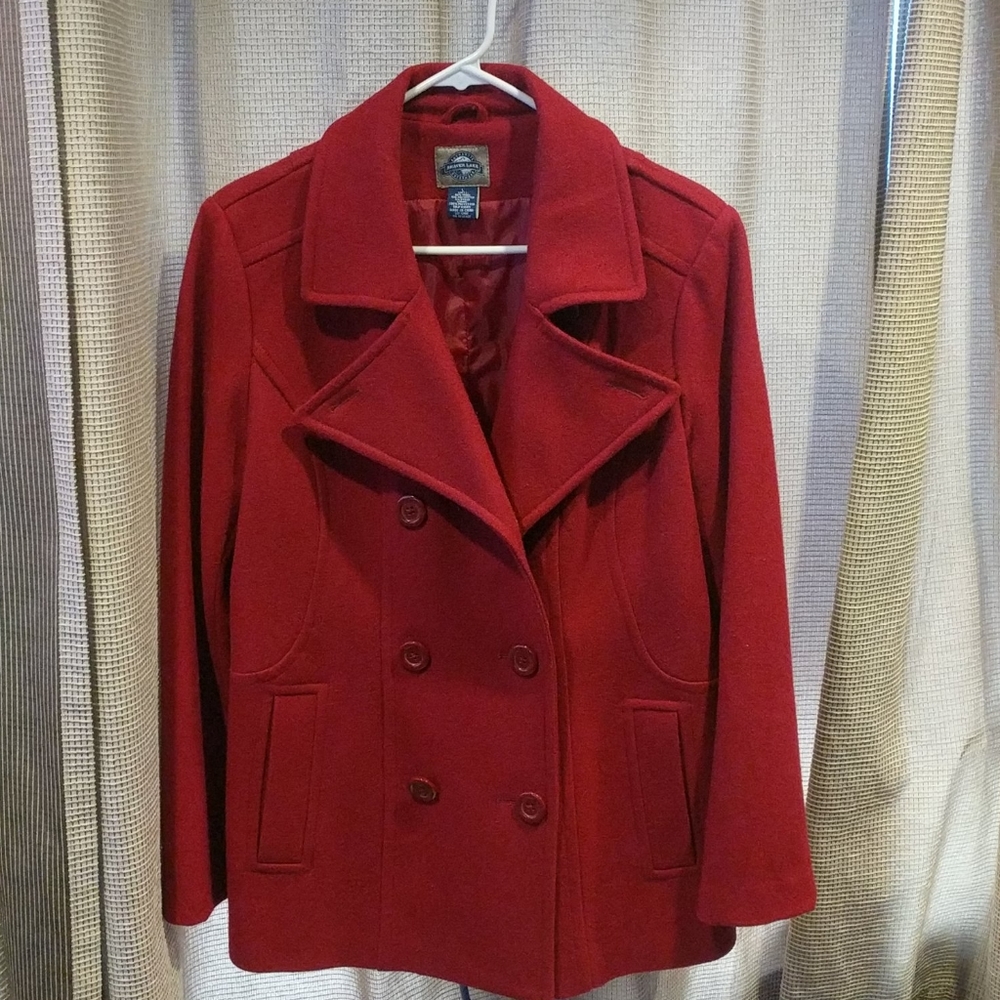 Red Pea coat